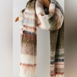 Free People Skye Stripe Fringe Scarf
